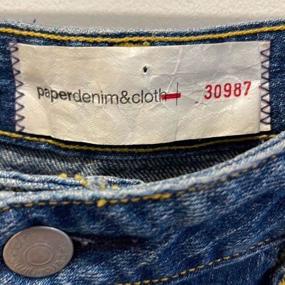 Paper Denim & Cloth Blue Denim Mini Skirt 30 Medium 10 Anthropologie Brand - Picture 4 of 8